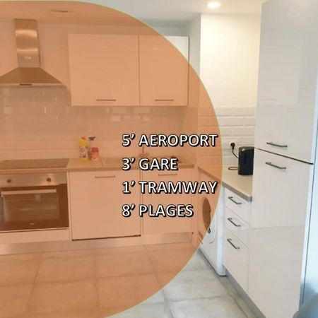 Appartements Renove 2023 Proche Aeroport 5Min, Gare Sncf 2 Min, Tramway Au Pied De L'Immeuble , Parking Possible, Renovated Apartments 2023 Near The Airport 5 Min, Train Station 2 Min, Tram Next To The Building 1 Min, Parking Possible Nice Ngoại thất bức ảnh