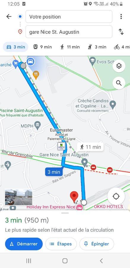 Appartements Renove 2023 Proche Aeroport 5Min, Gare Sncf 2 Min, Tramway Au Pied De L'Immeuble , Parking Possible, Renovated Apartments 2023 Near The Airport 5 Min, Train Station 2 Min, Tram Next To The Building 1 Min, Parking Possible Nice Ngoại thất bức ảnh